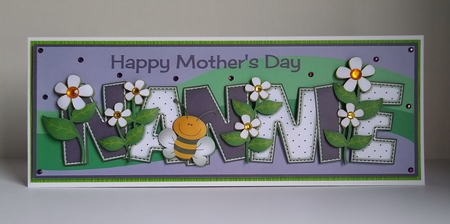 Mother's Day Flowers and Bees Nannie Large Dl by Roseanna Miles