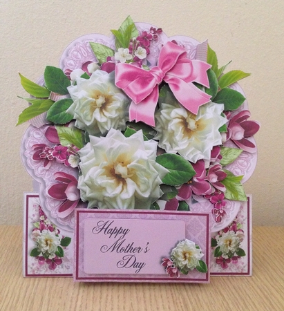 Roses & Posies Stand Alone Easel Kit - Peppermint Pink by Roseanna Miles