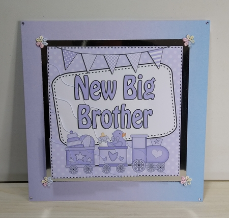 New Baby Big Brother Wavy Corner Side Stacker by Roseanna Miles