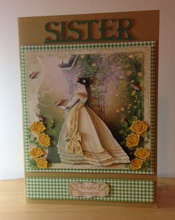 Victorian Lady Lemon Rose Walk Mini Kit by Roseanna Miles