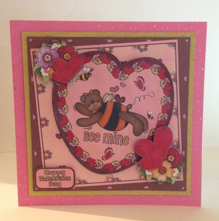 Valentine Bumble Bear by Roseanna Miles