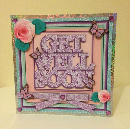 Get Well Soon in Mint and Lilac 8x8 Square Mini Kit by Roseanna Miles