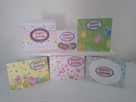 Easter Large Oval Labels & Flower Embellishments by Roseanna Miles