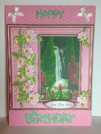 Beautiful Apple Blosson and Waterfall by Roseanna Miles