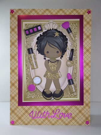Beautiful Ethnic Make up Girl by Roseanna Miles