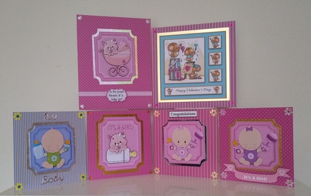 Candy Valentine Love Romance Pastel Coordinates Backgrounds Backing Papers by Roseanna Miles