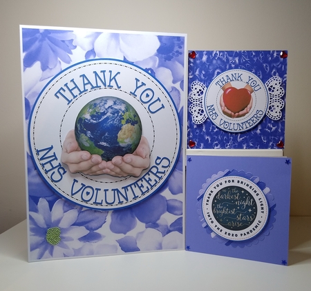 Assorted A4 Bristol Blue Backing Papers for Cards,Scrapbooking & Paper Crafts CU/PU -300 dpi by Roseanna Miles