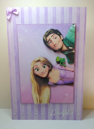 Tangled 1 A5 Quick Card by Roseanna Miles