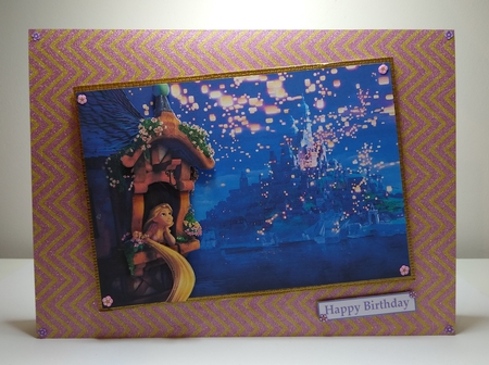Tangled Window A5 Quick Card by Roseanna Miles