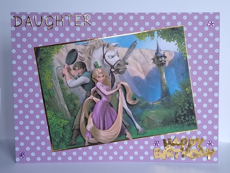 Tangled Funny A5 Quick Card by Roseanna Miles