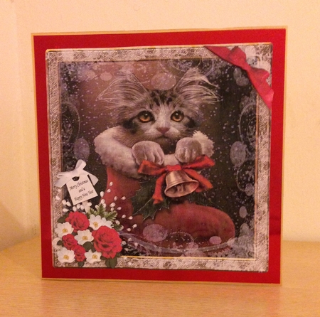 CHRISTMAS PUSS IN BOOT 1 (SUPER CUTE) by Roseanna Miles