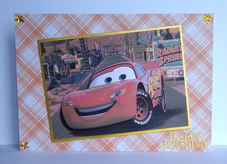 Cars Lightening McQueen 2 Quick Card by Roseanna Miles