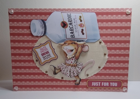 Mrs  Rum Mouse Decoupage Sheet by Roseanna Miles
