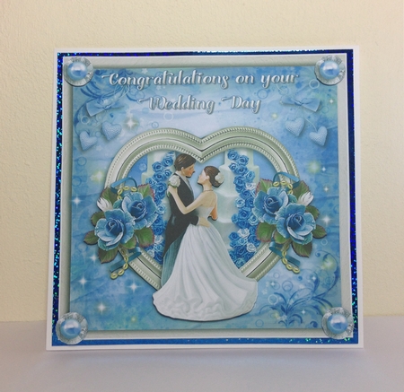 8x8 Blue Wedding  by Roseanna Miles