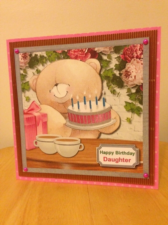 Forever friends birthday girl with cake by Roseanna Miles