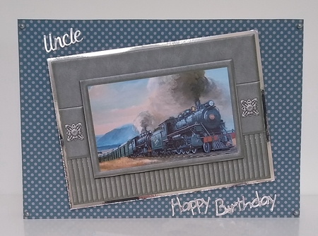 Steam Train Topper Birthday/Fathers Day by Roseanna Miles