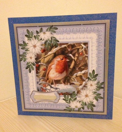 Christmas Blue with Robin 2 by Roseanna Miles