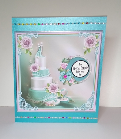 Silver Anniversary Decoupage Topper 2 by Roseanna Miles