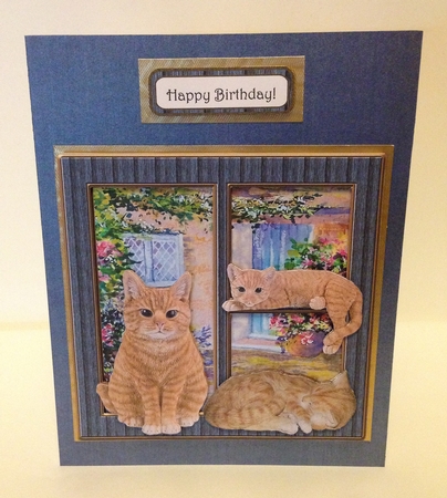 Birthday Cats#2 by Roseanna Miles