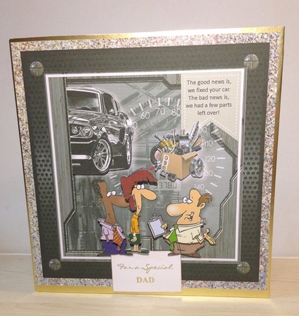 Parts Left Over Card Topper  by Roseanna Miles