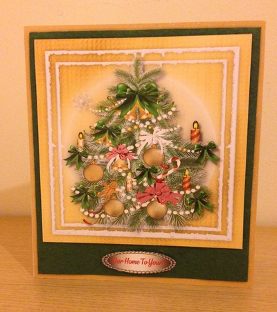 Beautiful Christmas Tree ,Gold by Roseanna Miles