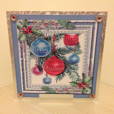 Merry Christmas Baubles by Roseanna Miles
