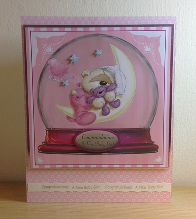 NEW BABY GIRL GLOBE by Roseanna Miles