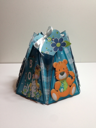 NEW BABY BOY - OCTAGON FAVOR GIFT BAG by Roseanna Miles