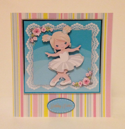 Ballerina In White Tutu by Roseanna Miles