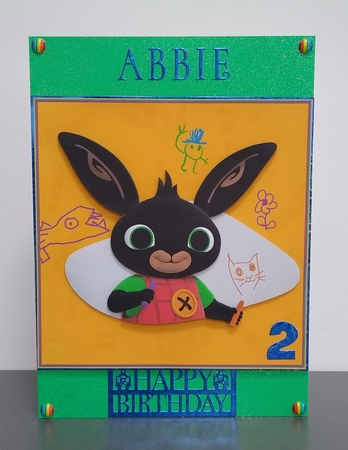 Bing Bunny 8x8 Birthday Card by Roseanna Miles