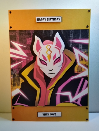 Fortnite 7 8x8 Quick Card Any Occasion by Roseanna Miles