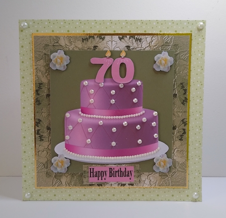 Pink 70th Birthday  by Roseanna Miles