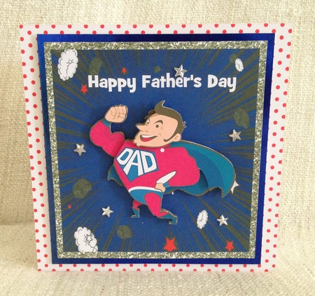 Super Dad Fathers Day card by Roseanna Miles