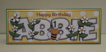 Flowers and Bees ABBIE large dl by Roseanna Miles