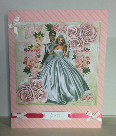 We are Getting Married Topper with Decoupage by Roseanna Miles