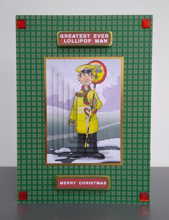 Christmas Lollipop Man Dude Pyramid by Roseanna Miles