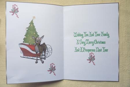Christmas Rudolf Insert 2 by Rosina Walker