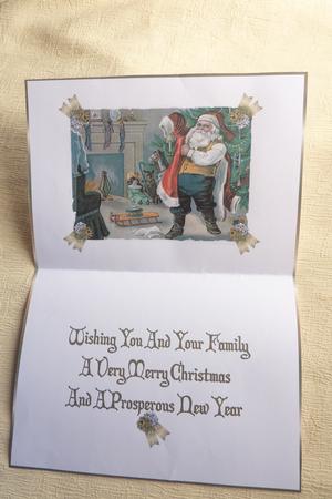 Christmas Vintage Santa Claus Insert by Rosina Walker