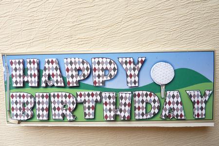 Happy Birthday Golf Large Dl by Rosina Walker