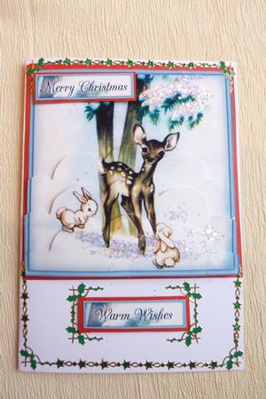 Warm Winter Friends - Bottom Stacker Card by Rosina Walker