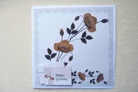 8x8 Floral Card Front by Rosina Walker