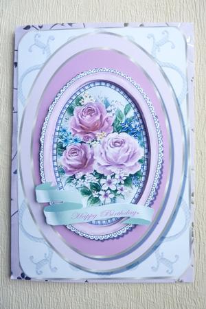 Floral Bouquet Card Front by Rosina Walker
