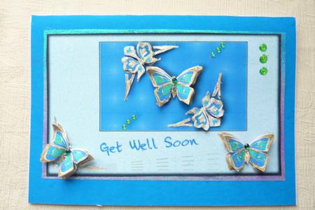 Butterflies Get Well Soon by Rosina Walker