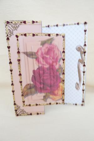 Smiles Not Tears Pyramid Foldback Card by Rosina Walker