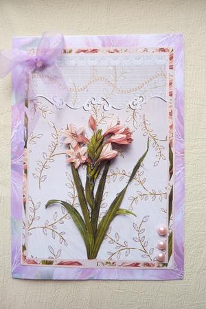 Small Pink Lillies by Rosina Walker