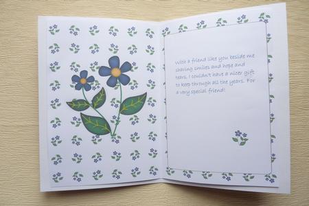 Dark Blue Flowers Insert (white) by Rosina Walker