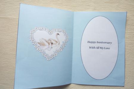 Swans and Heart Insert (light Blue) by Rosina Walker