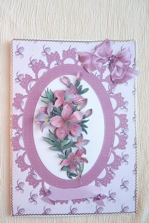 Spray of Pink Flowers by Rosina Walker
