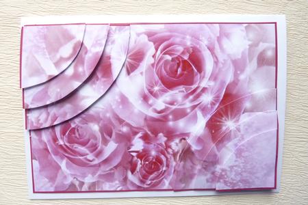 Fantasy Sparkle Roses 2 Corner Stacker by Rosina Walker