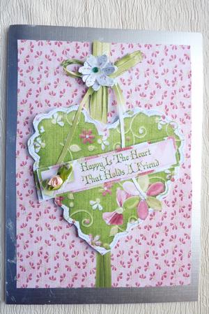 Happy is the Heart with Decoupage by Rosina Walker